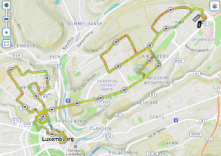 Luxemburg Marathon - HM Strecke